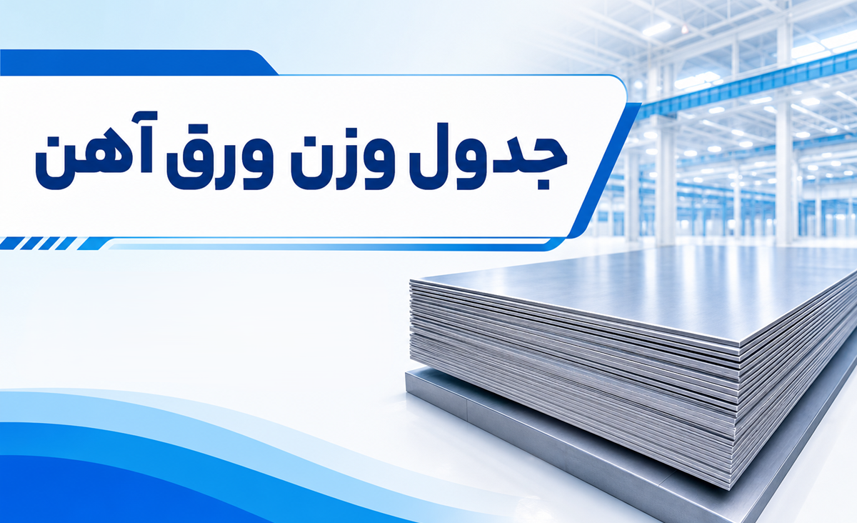 جدول و فرمول استاندارد محاسبه وزن ورق آهن کارخانه‌های مختلف + جدول اشتال