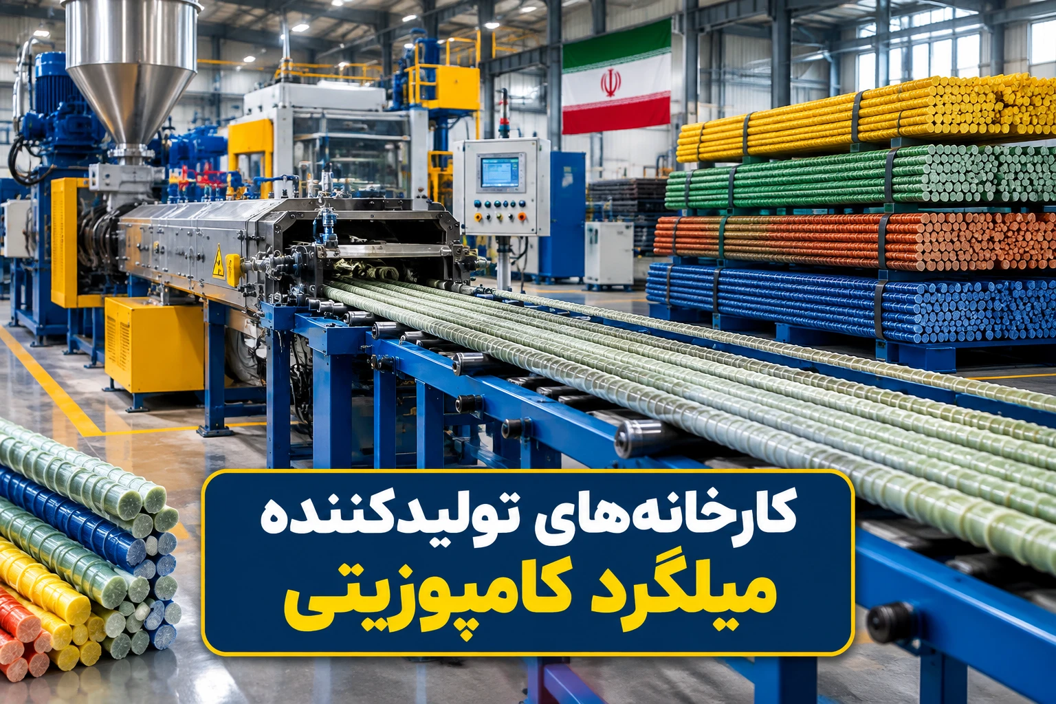 معرفی کارخانه های تولید کننده میلگرد کامپوزیتی