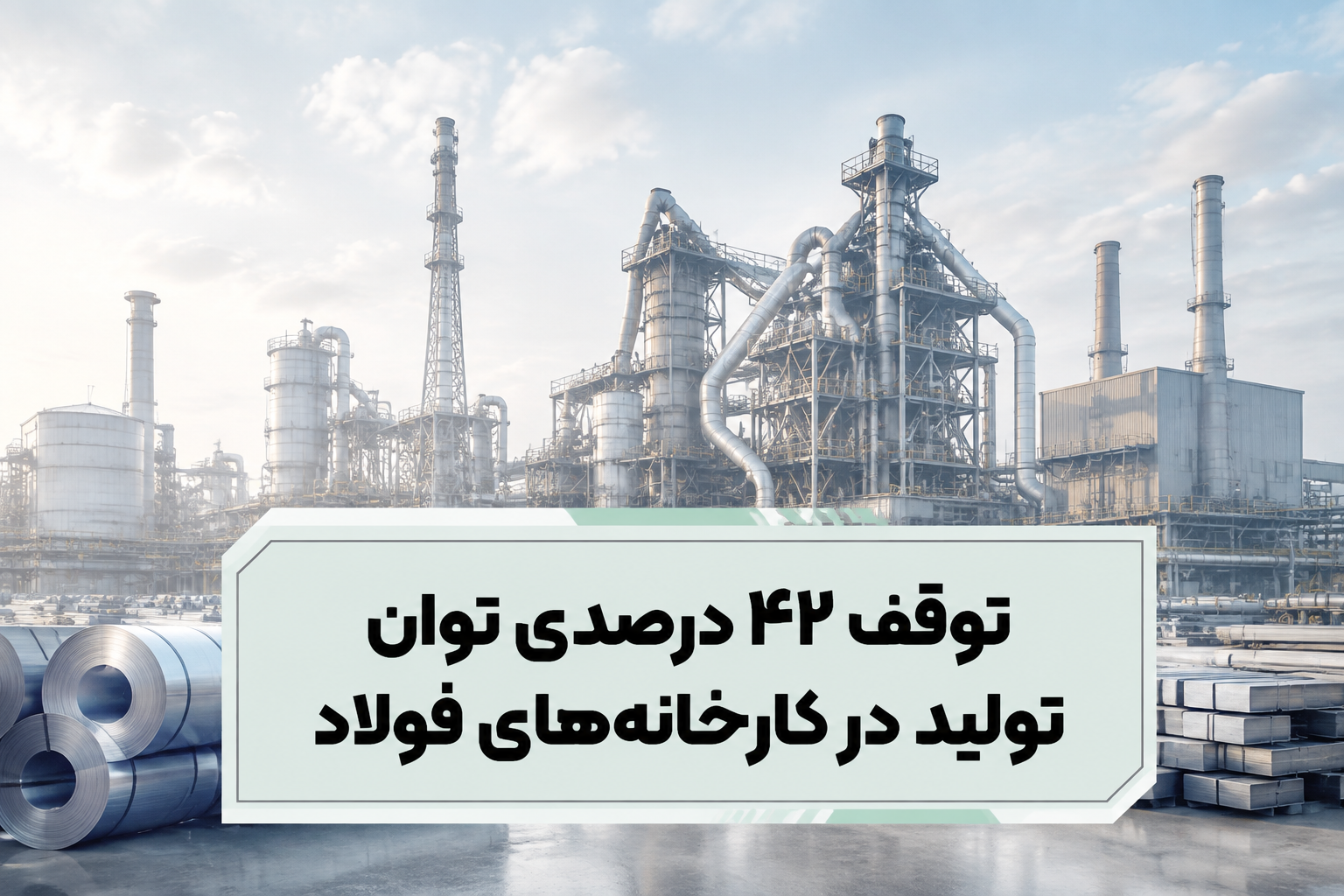 بررسی دلایل عدم استفاده از 40 درصد ظرفیت تولید فولاد به همراه راه‌حل‌ها